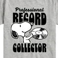 thumbnail image 3 of Peanuts - Snoopy Pro Record Collector - Toddler & Youth Short Sleeve Graphic T-Shirt, 3 of 6