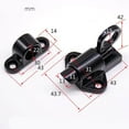 thumbnail image 4 of serony 2pcs/set Cabinet Pull Ring Spring Load Automatic Door Latch Hasp Lock Black, 4 of 9