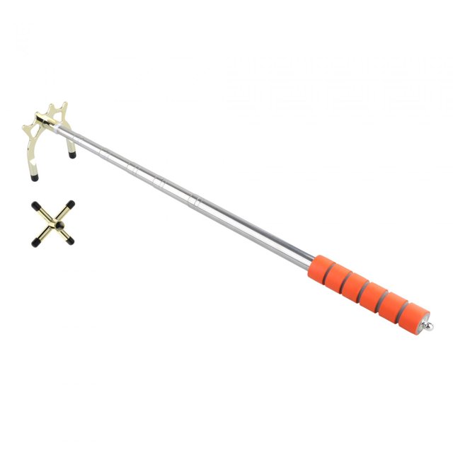 tamizeot Support de Queue de Billard Rétractable Couleur Orange, Support Premium Réglable, Tige de Queue de Billard, Tête Haute Croisée