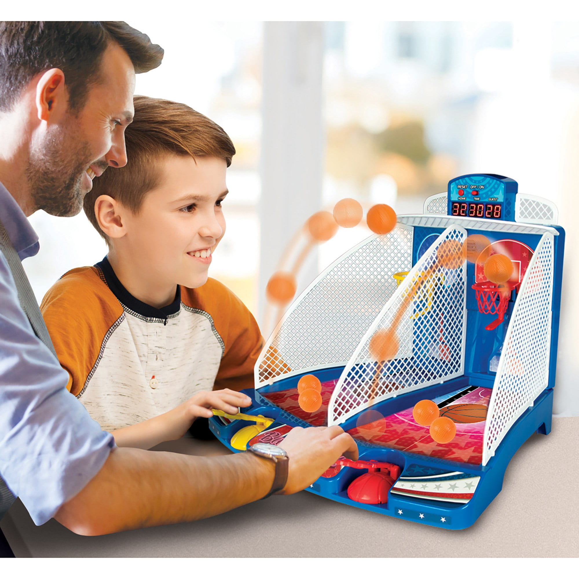 Retro Arcade Electronic: Basketball -Tabletop Game, Electric Scoreboard, Sound Effects, 2 Players, Ages 6+