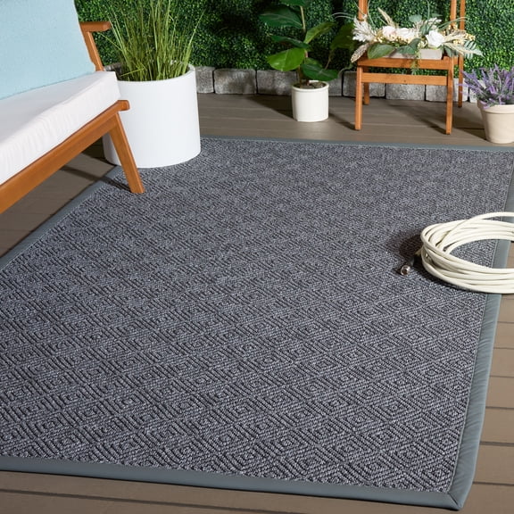 Safavieh Napa Faux Sisal Cindra Geometric Area Rug, Marble/Charcoal, 5' x 8'