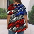 thumbnail image 5 of SELONE 4th of July Women's T-Shirts Star Stripe Pullover Crewneck Short Sleeve Tops Patriotic Graphic Clothes, 5 of 5