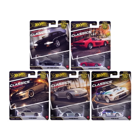 "Modern Classics" 5 piece Set "Car Culture 10th Anniversary" 2026 Series S Diecast Model Cars by Hot Wheels