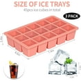4 Pack Ice Cube Trays with Lids, EasyRelease & Durable Flexible