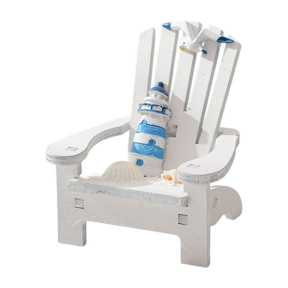 FeiFu Decorative Chair Decorative Beach-Themed Shelf Decor Nautical Living Room Decorative Pieces Miniature Furniture Display