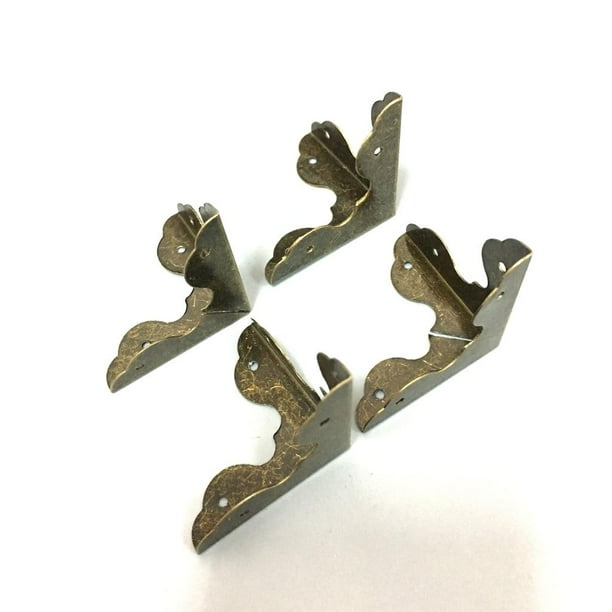 4pcs Antique Metal Corner Protector Furniture Corner Protectors