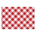 thumbnail image 2 of Napperons pour Table à Manger Été à Carreaux Pique-Nique BBQ Napperon de Table Napperons de Table pour Thés Décorations de Mise de Table de Souper - Ensemble à Carreaux Rouge de 4, 2 of 7