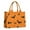 Orange Halloween Bats-1, variant on Large Capacity Tote Bag,Orange Halloween Bats Handbag Fashion Luxury Tote Bag,15.7"x13"x 5.1" Inches,Laptop Compatible