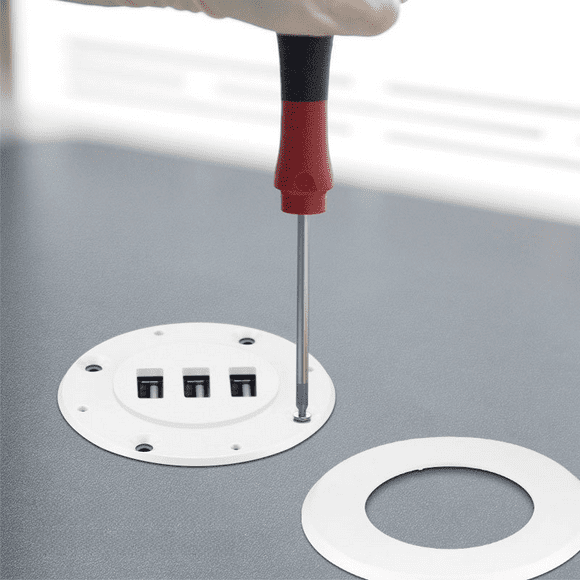 Escritorio de computadora con concentrador USB 2.0 incorporado, mueble, escritorio, divisor USB 2.0 de uno a tres