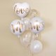thumbnail image 2 of Globos de aluminio redondos de 18 pulgadas con estampado de purpurina dorada blanca y con la frase "Mr&Mrs LOVE", para novias, bodas, San Valentín, suministros para globos de aire, 2 of 5