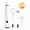 White, variant on Electric Milk Frother Double Whisk Handheld Coffee Foam Mixer USB Rechargeable Multiple Uses Stirrer, Pink