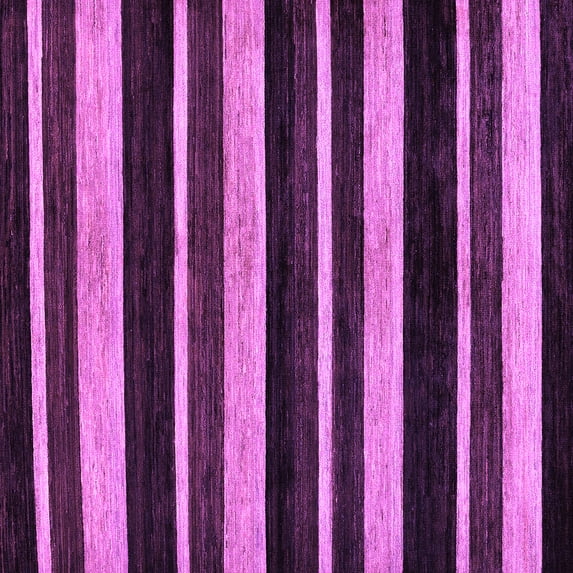 Ahgly Company Indoor Square Abstract Purple Modern Area Rugs, 8' Square