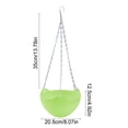 thumbnail image 3 of Self-Watering Hanging Planters, Colorful Garden Flower Plant Pot Container Baskets with Drainer Chain for Indoor Outdoor Use, 3 of 6
