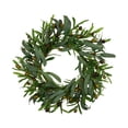thumbnail image 1 of Guirnalda Artificial para Entrada con Olivo Magnolias Falsas Hojas de Seda Verde Duradera PP Recomendada para Puerta Principal Interior Exterior, 1 of 9