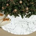 thumbnail image 6 of Cheapark 15 Inch White Christmas Tree Skirt - Circular Carpet Mat, Festive Bottom Decor for Xmas Tree & Home, 6 of 6