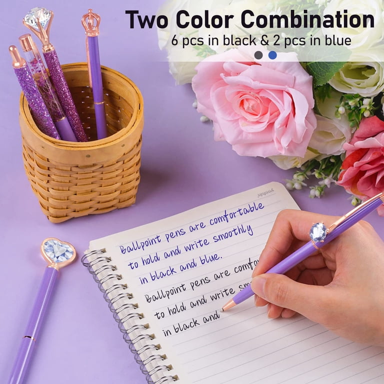 WEMATE Glitter Fancy Pens, 8-Count, 1.0mm photo 4