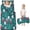 Dark Teal Christmas, variant on Dark Teal Christmas Village Pattern Toddler Nap Mats for Kids Preschool,50"x20" Sleeping Mat Bag or Kids,Toddler Sleeping Bag,Toddler Nap Mat or Daycare