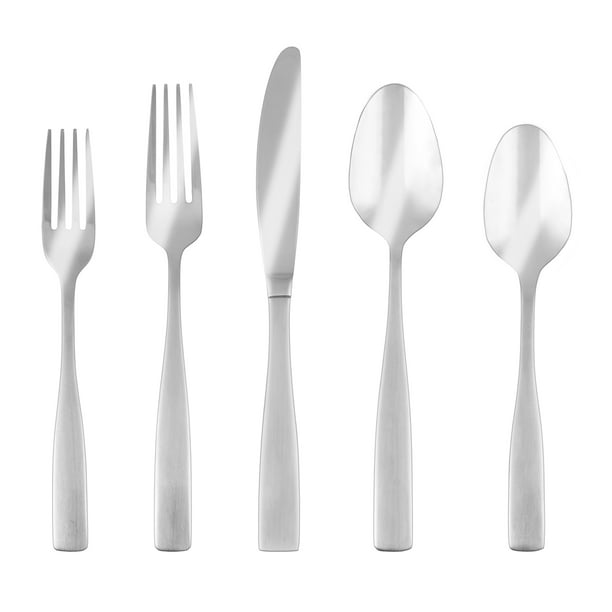 Cambridge Silversmiths Revive Satin 77 Piece Expanded Flatware Set Service For 12 Walmart Com Walmart Com
