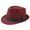 Red, variant on EINCcm Panama Fedora Hat, Sun Hats Panama Fedora Hat for Women Man, Vintage Wide Brim Summer Casual Linen Hat Solid Color Foldable for Outdoor Travel Vacation Beach Fishing