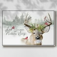 thumbnail image 2 of Holiday Deer Collection A - Framed Gallery Wrapped Holiday Canvas - 27 x 41 - White Frame, 2 of 8