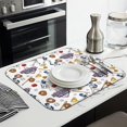 thumbnail image 3 of White Baseball Fun Club Pattern Dish Drying Mat for Kitchen 1 Pack, Ultra Absorbent Microfiber Dishes Drainer Mats,16"x18", 3 of 6