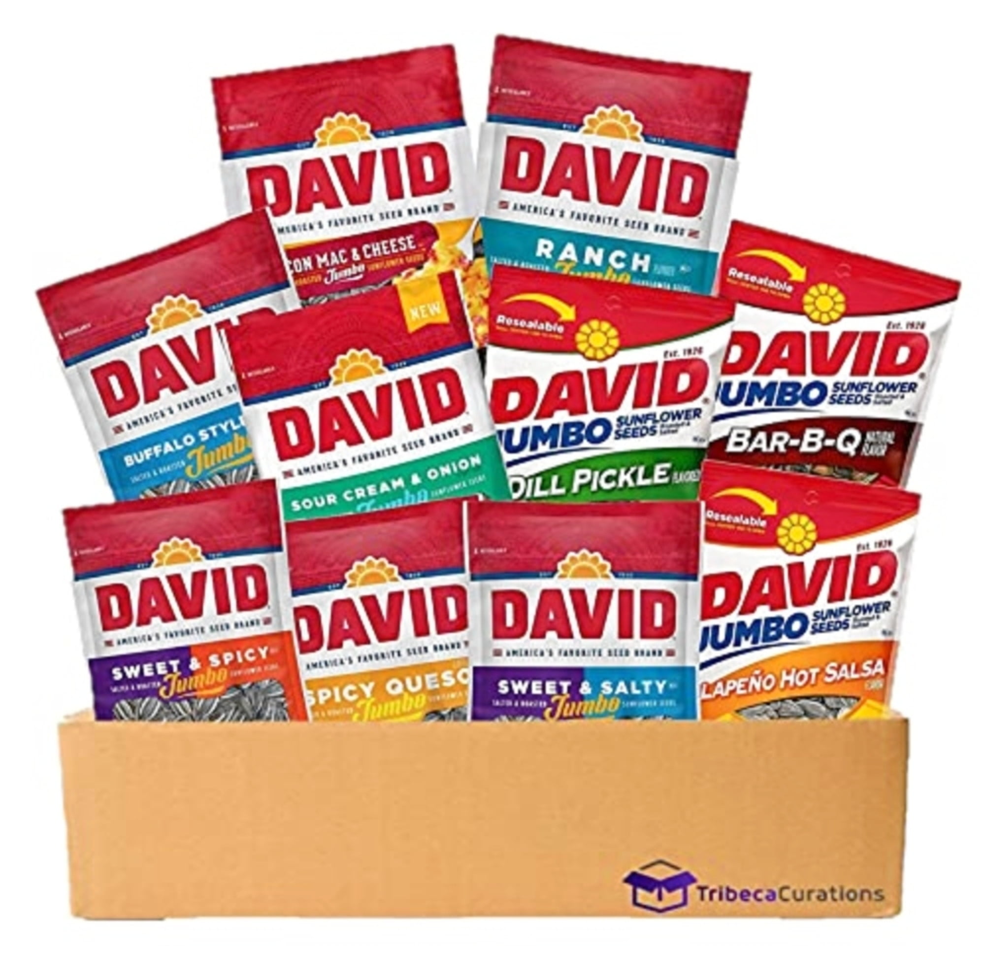 David Sunflower Seeds Variety Pack, Curated Flavors