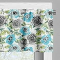 thumbnail image 3 of Ambesonne Rose Valance Pack of 2, Watercolor Effect, 54"X12", Multicolor, 3 of 5