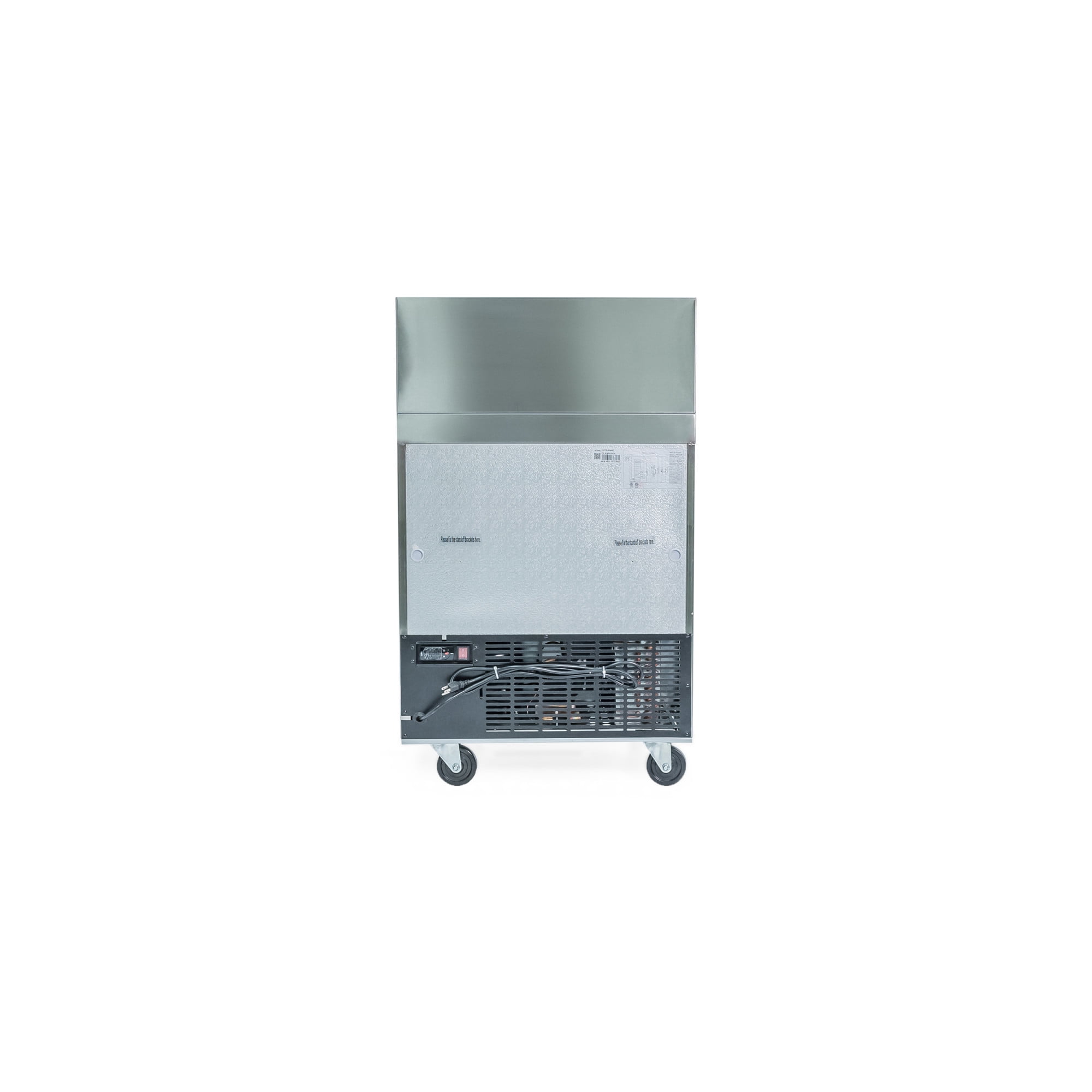 Norpole 6 cu. ft. Single Door Mega Top Prep Table Commercial Refrigerator in Stainless Steel in Stainless Steel
