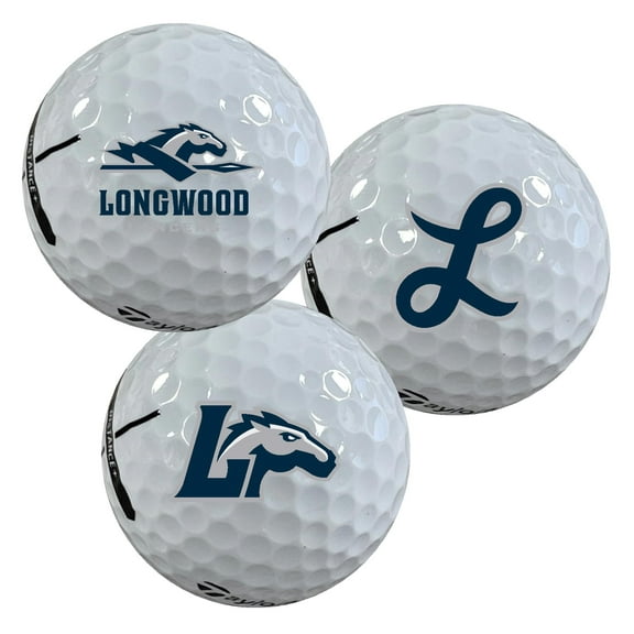 Longwood University Lancers Logo Edition Taylormade Distance Golf Balls 12-Pack (Dozen)