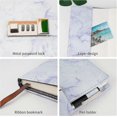 thumbnail image 2 of Marble Diary With Lock, Refillable A5 Daily Journal For Girls And Women, 192 Pages Cute Notebook With Combination Lock For Teen Girls And Boys - Purpl, 2 of 5