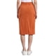 thumbnail image 3 of Falda Midi de Corderoy para Mujeres Inspire Chic, Cintura Alta, Espalda Elástica, Talla S, Caramelo, 3 of 5
