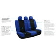 thumbnail image 5 of FH Group Light & Breezy Flat Cloth Car Seat Cover Set For Car Truck SUV Van Blue - Rear, 5 of 5