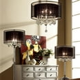 thumbnail image 3 of ORE International 30" Tall Table Lamp "Effleurer", Silver finish and Crystal Accents, Black Shade, 3 of 3