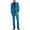 Blue, variant on JIKNTTR Men's 2 Piece Slim Fit Suit Set Business Casual Suit Sets Solid Color Man Wedding Party Jacket Blazer & Pants Set Simple Casual Suits