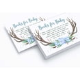 thumbnail image 2 of Inkdotpot 30Antler (Boy) Jungle Animals Baby Shower Book Request Cards Bring A Book Instead Of A Card Baby Shower Invitations Inserts Games, 2 of 6