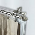 thumbnail image 2 of 13/16" Dia Adjustable 66-120 inch Double Curtain Rod with Dagan Finials - Satin Nickel,(4767-665), 2 of 3