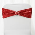 thumbnail image 5 of Balsa Circle 5 Spandex Chair Sequined Sashes Wedding Decorations Red, 5 of 8