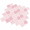 Pink, variant on White Arabesque Peel and Stick 3D Wall Tiles, 12"x12" 10-Sheet Decorative Backsplash Panels