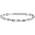 thumbnail image 3 of 14K White Gold Polished Link Bracelet - 7.5" - 4.9gm, 3 of 8