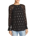 thumbnail image 1 of Joie Womens Metallic Pullover Blouse, Black, Small, 1 of 1