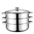 thumbnail image 4 of OULII Steaming Pots Cooking Silver for Housewives 1 Set, 4 of 8