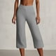 thumbnail image 1 of MKLEKYY Leggings de mujer de vestir, pantalones de yoga de pierna ancha para mujer, pantalones deportivos de cintura alta, sueltos, de punto, de color sólido y con bolsillos, 1 of 4