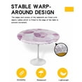 thumbnail image 2 of nqOlkjepod Pink Gradient Round Tablecloth, Fitted Table Cover with Elastic for 36"-44" Round Tables, Tie Dye Abstract Boho Painting Art Table Cloth Outdoor Dinning Party Waterproof Tablecloths, 2 of 6