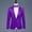 Purple, variant on Men's Clothing Large Size Casual Dance Sequined Suit Boutique Fashion Jacket Nightclub singer hosts photo studio suit