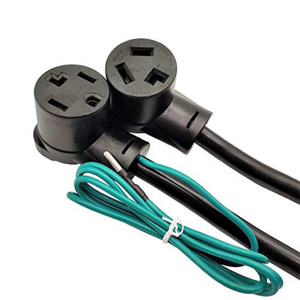 Parkworld 886597 Splitter, NEMA 10-30 Male Plug to 14-30 ＆ 10-30 Female Receptacle, Dryer 30 AMP 3-prong Y Adapter Cord