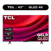 TCL 43” Class Q6LR Series QLED 4K UHD HDR Smart Roku TV (New 2026) - High Brightness+ LED Backlight, Auto Game Mode, Motion Rate 240 with MEMC, Voice Remote Control - 43Q6LR