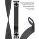 thumbnail image 3 of For Mibro Lite Milanese Band Electroplated Stainless Steel Watch Strap Clover Decor, Size: S - Black, 3 of 5