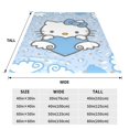 thumbnail image 3 of Hello Kitty Fleece Blanket Super Soft Cozy Throw Blanket 60"X50", Lightweight Fuzzy Comfy Flannel Blanket Warm Plush Throw Blankets For Couch, Sofa, Bed, 3 of 7