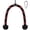 Red&Black-27'', variant on Tricep Rope Cable Attachment for Gym, Non-Slip Grip | Gym rope attachment for cable machine with rubber ends and carabiner, fits lat, ab, crossover, and pulley systems