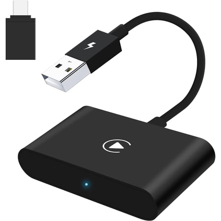 2024 Upgrade Wireless Carplay Adapter Usb Plug & Play Black Apple Carplay Wireless Adapter